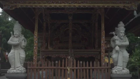 Statue of hindu in the temple Stock Footage 287848593