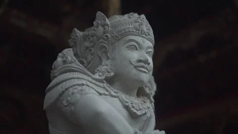 Statue of hindu in the temple Stock Footage 287849439