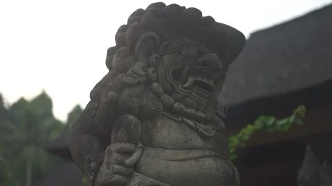 Statue of hindu in the temple Stock Footage 287849450