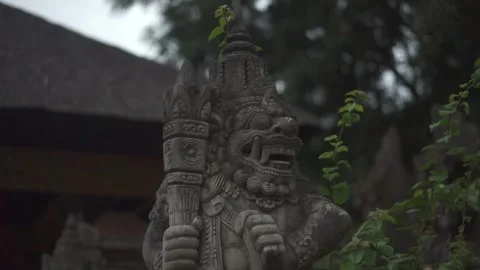 Statue of hindu in the temple Stock Footage 287849453