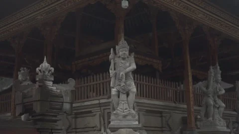Statue of hindu in the temple Stock Footage 287849670