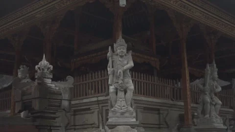 Statue of hindu in the temple Stock Footage 287849964