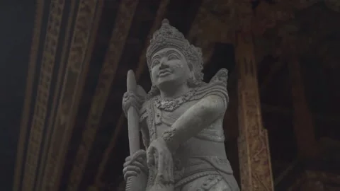 Statue of hindu in the temple Stock Footage 287849970