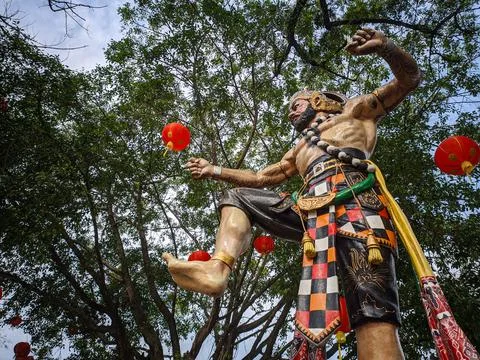 Statue Indonesian puppet Foto stock