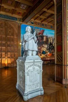 Statue inside the palace of Versailles Stock Photos