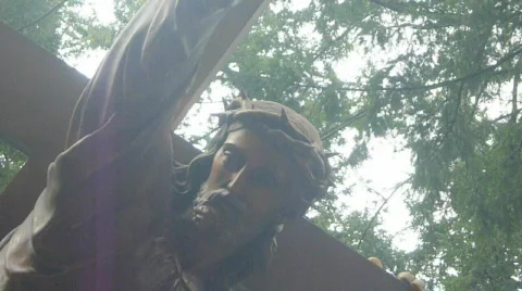 Statue of Jesus Christ Stock Footage 695861