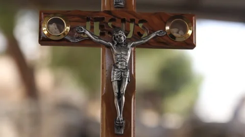 Statue of Jesus Christ Stock Footage 32156270