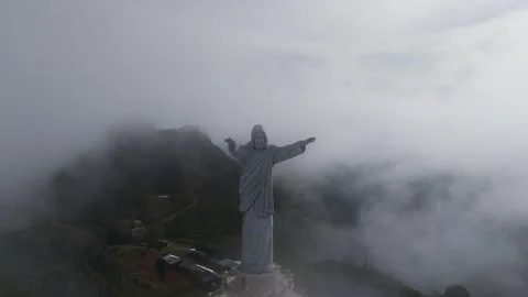 Statue Jesus Christ 스톡 동영상 323108084