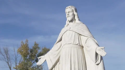 Statue of Jesus Stock Footage 151861084