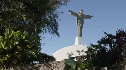 Statue of Jesus Video stock 254731249