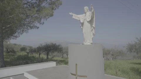 The Statue of Jesus Stock Footage 329643698