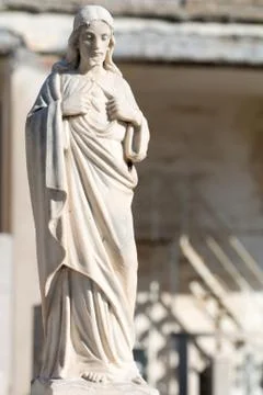 Statue of jesus standing Stock Photos