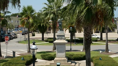 Statue of Juan Ponce De Leon in St. Augustine, Florida, United States. 스톡 동영상 115965309