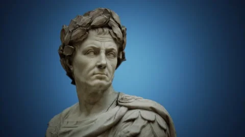 Statue of Julius Caesar Stock Footage 135956109