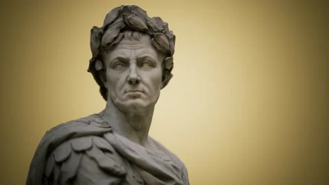 Statue of Julius Caesar Stock Footage 138096553