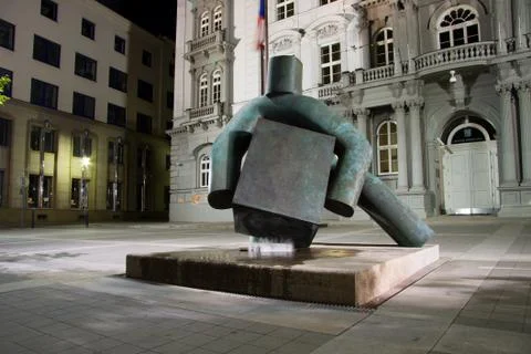 Statue of justice, brno Stock Photos