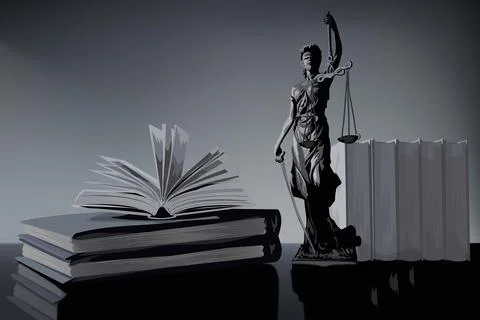 Statue of Justice Illustrazione stock