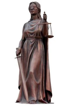 The Statue of Justice. Stock Photos