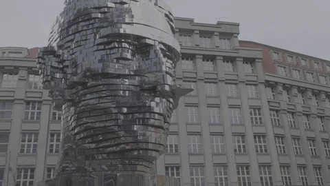 Statue of Kafka 4k Video stock 124576600