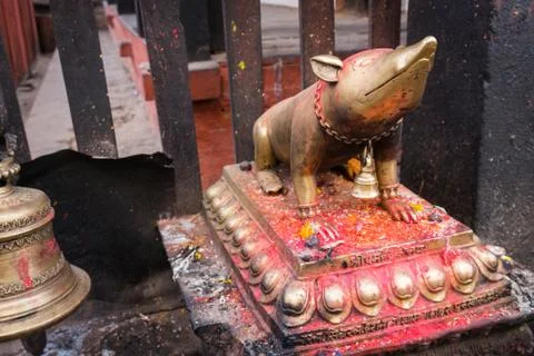 Statue in the Kathmandu Stock Photos