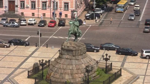 Statue Kiev Stock Footage 46161583