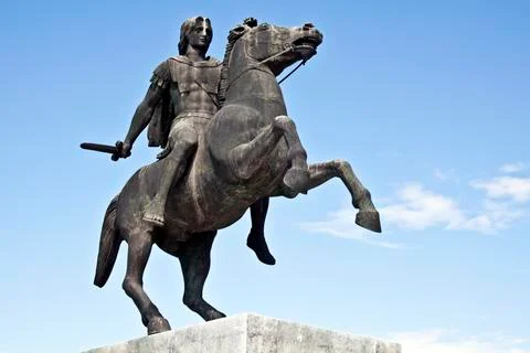 Statue of king alexander the great. Stock Photos