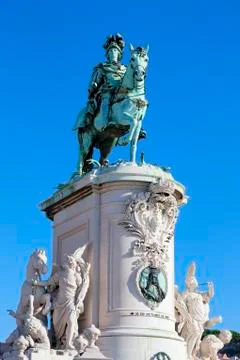 Statue of king jose i Stock Photos