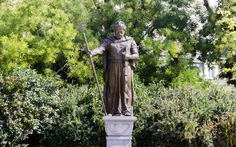 Statue of King Samuel in Sofia, Bulgaria at the day Stock Photos