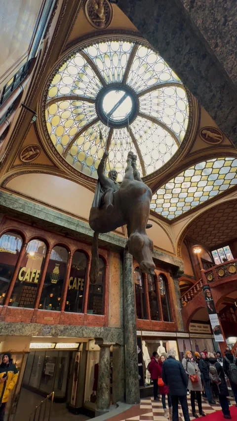 Statue of King Wenceslas 4 (Editorial) Video stock 319392571