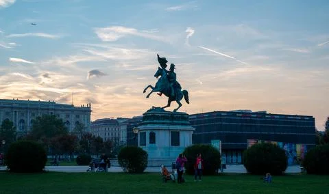 Statue of a knight Stock Photos