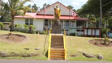 Statue in Kohala Video stock 45673272