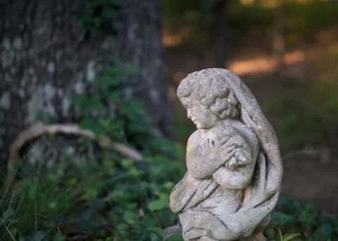 Statue of lady Stock Photos