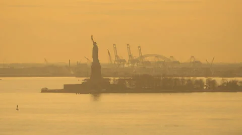 Statue of Liberty 1 Stock Footage 34047930