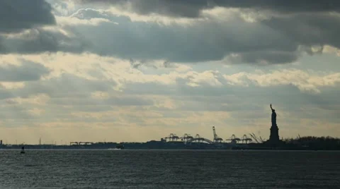 Statue of Liberty 4K Stock Footage 46673599