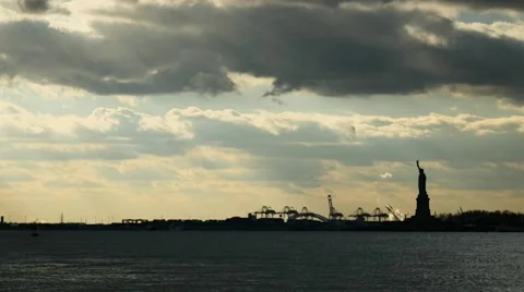 Statue of Liberty 4K Stock Footage 46673699