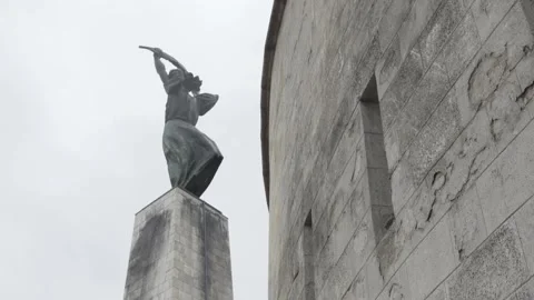 Statue of Liberty from the back, Budapest Stock Footage 166084443