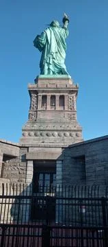 The Statue of Liberty - back view Stock Photos