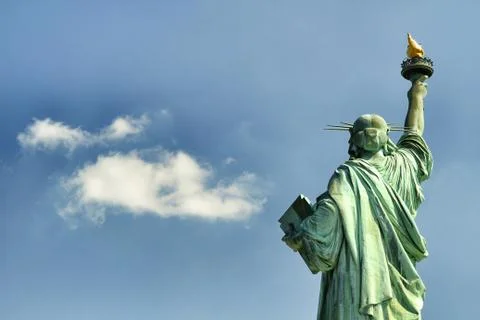 Statue of Liberty - from behind Stock Photos