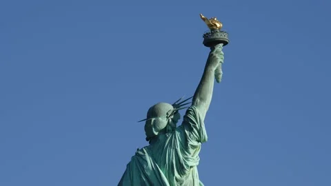 Statue of Liberty, close up 4K 스톡 동영상 228476467