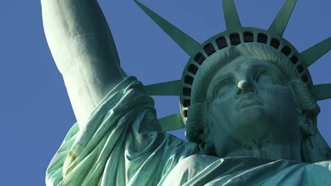Statue of Liberty, close up 4K 스톡 동영상 228476633