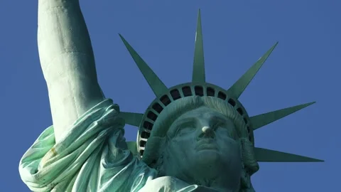 Statue of Liberty, close up 4K 스톡 동영상 228476682