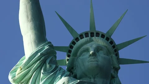 Statue of Liberty, close up 4K 스톡 동영상 228476740
