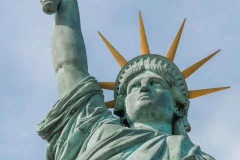 The Statue of Liberty close up Foto stock