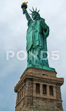 The Statue of Liberty Close Up Stock Photos
