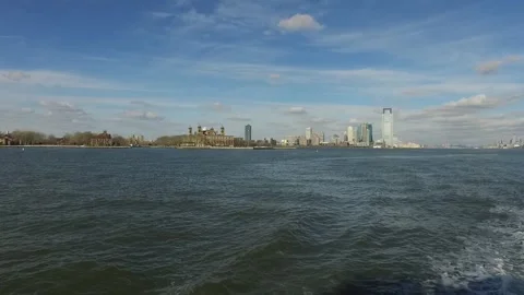 Statue of Liberty Close-Up Under Clear Blue Sky Stock Footage 311557793
