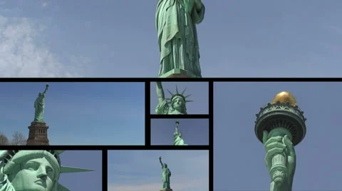 Statue Of Liberty Composite Video stock 40713943