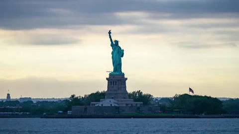 Statue of Liberty Day Stock Footage 156564436