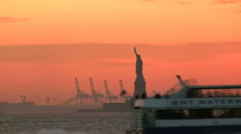 Statue of Liberty Stock Footage 694402