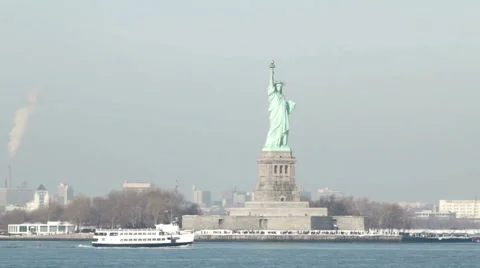 Statue of Liberty 스톡 동영상 1059963