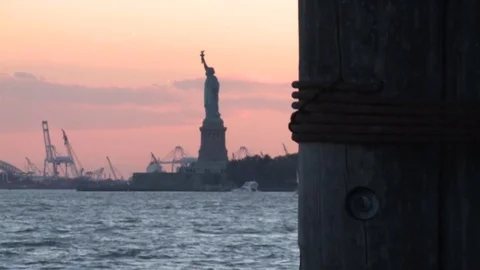 The Statue of Liberty Stock Footage 77168131